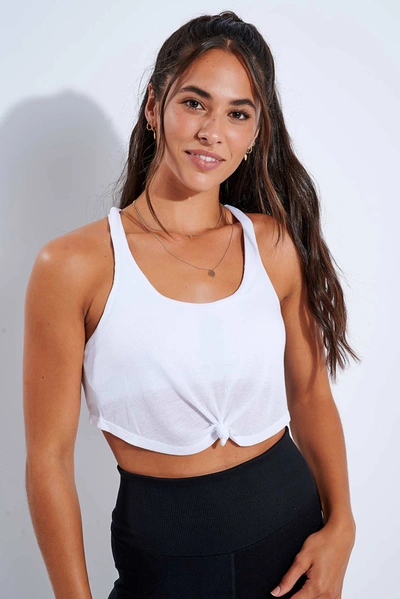 Shop Alo Yoga Knot Bra In White