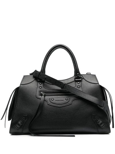 Shop Balenciaga Medium Neo Classic City Top-handle Bag In 1000 Black