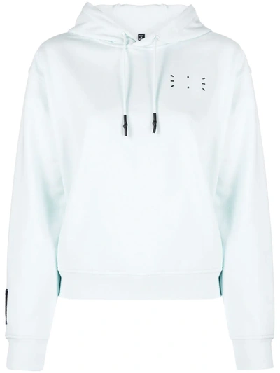 Shop Mcq By Alexander Mcqueen Icon No.0 Cotton Hoodie In Blau