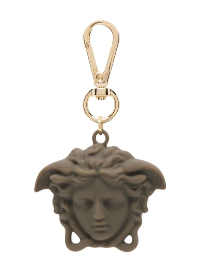 Shop Versace Medusa Head Keyring In Grün