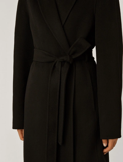 Joseph Double Face Cashmere Cenda Long Coat In Black