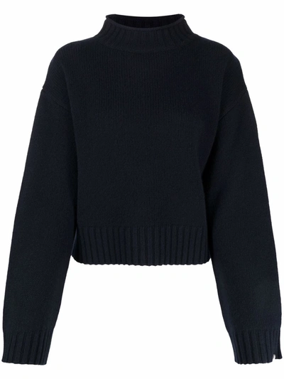 Extreme Cashmere High-neck Sweatshirt In Blau