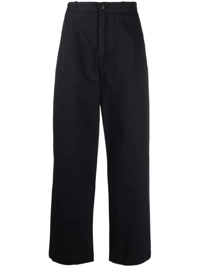 Shop Levi's High-waist Straight Trousers In Schwarz