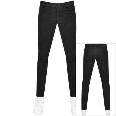 Shop Armani Collezioni Emporio Armani J06 Slim Jeans Washed Black