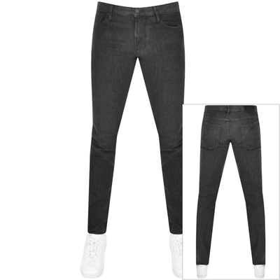 Shop Armani Collezioni Emporio Armani J06 Jeans Dark Wash Grey