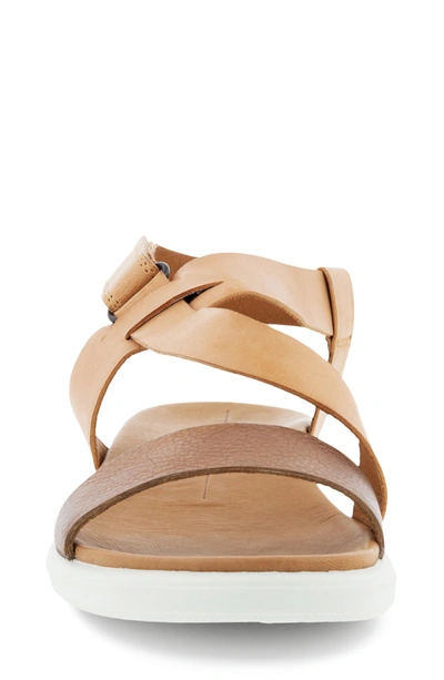 Shop Ecco Simpil Strappy Sandal In Bronze/ Lion