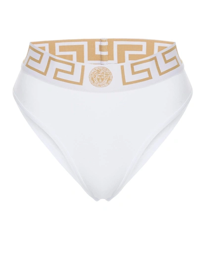 Shop Versace Slip In White