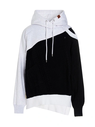 Shop Miharayasuhiro Sweater In Black&white
