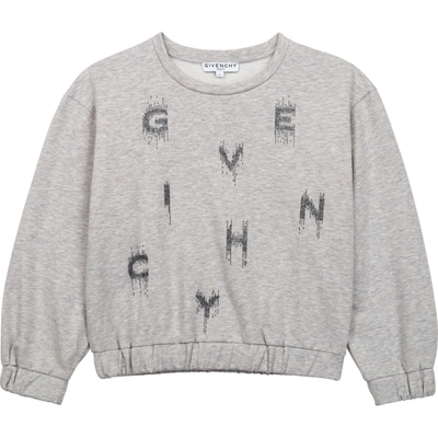 Shop Givenchy Sweatshirt With Sequins In Gray