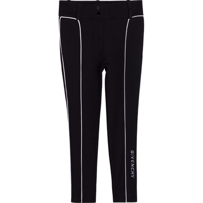 Shop Givenchy Tailored Trousers With Embroidery In Black