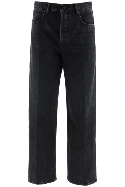 Shop Alexander Wang Mid-rise Skater Jeans In Grey Aged (grey)