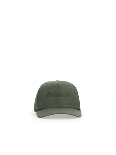 Shop Alexander Mcqueen Hats In Kaki