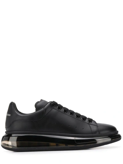 Shop Alexander Mcqueen Black Oversize Sneakers In Nero