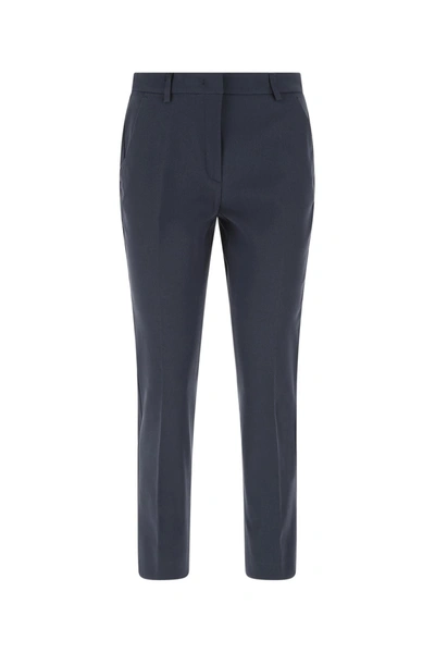 Shop Weekend Max Mara Vite Tailored Trousers In Navy