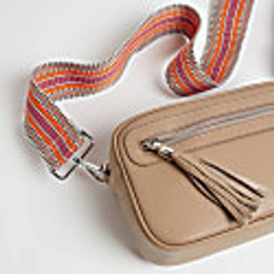Betsy & Floss Crossbody Bag In Beige With Interchangeable Straps In Crossbody