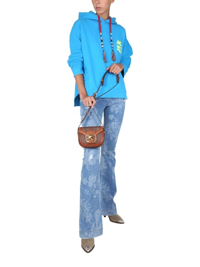 Etro Floral Print Jeans In Denim