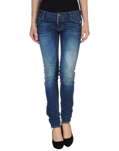 Shop Dsquared2 Denim Pants In Blue