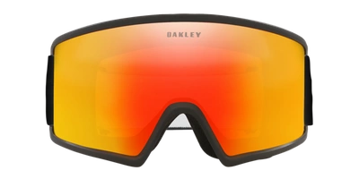 Shop Oakley Man Sunglass Oo7121 Target Line M Snow Goggles In Fire Iridium