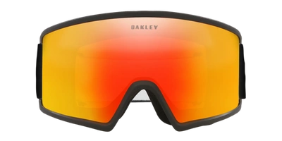 Oakley Man Sunglass Oo7121 Target Line M Snow Goggles In Fire Iridium