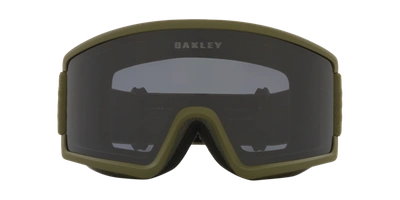 Shop Oakley Man Sunglass Oo7120 Target Line L Snow Goggles In Dark Grey