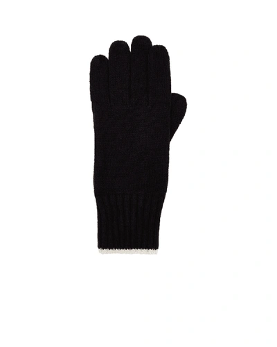 Shop Hunter Rippstrick-handschuhe In Schwarz