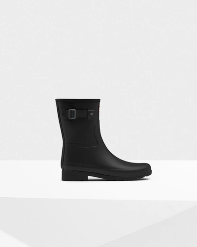 Shop Hunter Women's Refined Slim Fit Short Rain Boots In Black