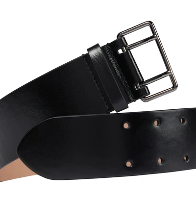 Shop Alaïa Leather Belt In Black