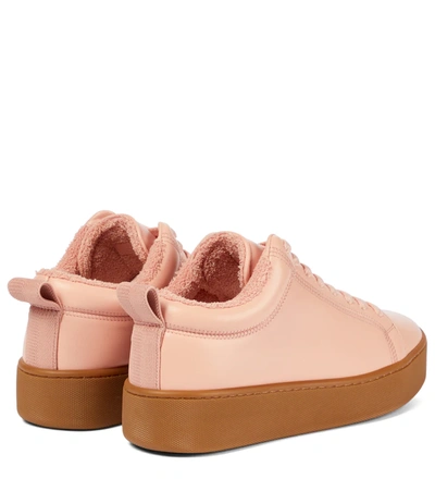 Shop Bottega Veneta Quilt Leather Platform Sneakers In Pink