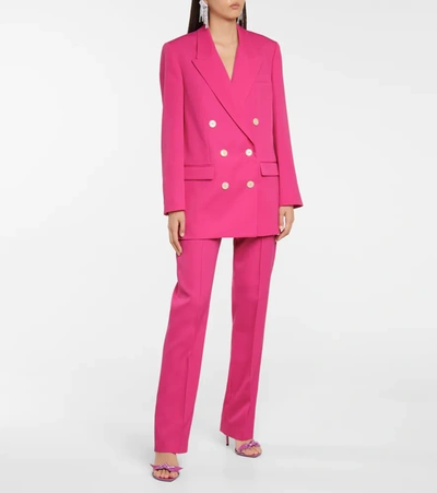 Shop Isabel Marant Neva Wool Blazer In Pink