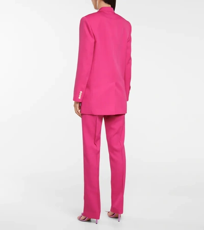 Shop Isabel Marant Neva Wool Blazer In Pink