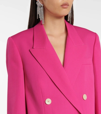 Shop Isabel Marant Neva Wool Blazer In Pink