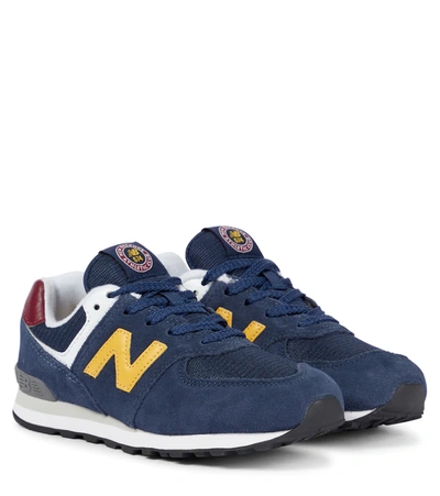 New Balance Kids' 574 Suede Sneakers In Natural Indigo | ModeSens