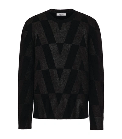 Shop Valentino Wool Sweater In Multi