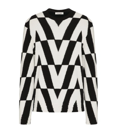 Shop Valentino Cashmere-wool Sweater In Multi