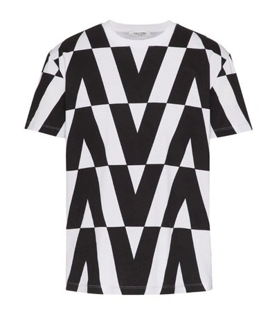 Shop Valentino Cotton Patterned T-shirt In Multi