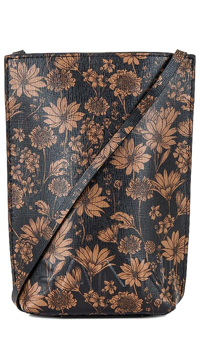 Ganni Banner Small Crossbody Printed French Roast One Size | ModeSens