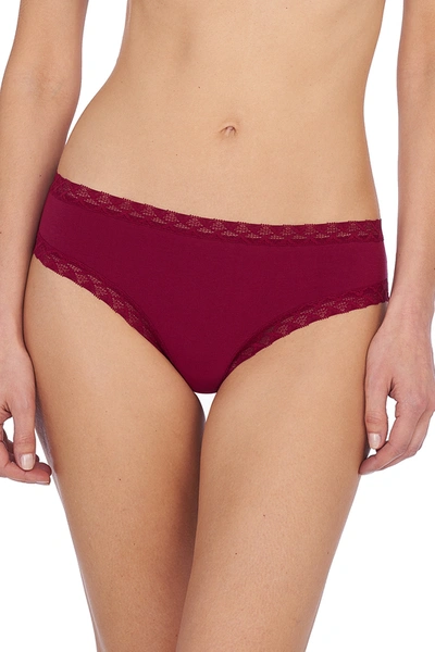 Shop Natori Intimates Bliss Girl Comfortable Brief Panty Underwear In Currant