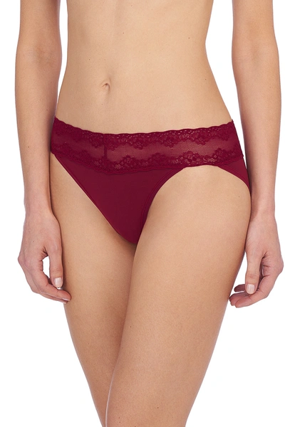 Shop Natori Intimates Bliss Perfection One-size V-kini Panty In Currant