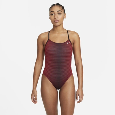 Nike Women's Hydrastrong Charge 1-piece Swimsuit In Red | ModeSens