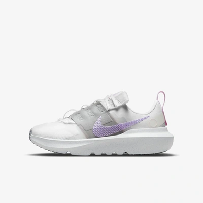 Shop Nike Crater Impact Big Kids' Shoes In White,grey Fog,pink Foam,lilac