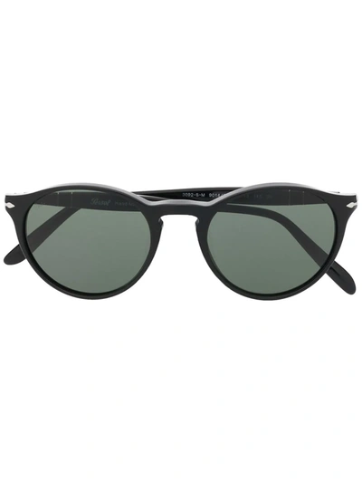 Shop Persol Round-frame Sunglasses In Black