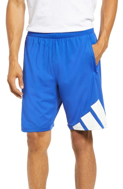 Shop Adidas Originals 4krft Performance Athletic Shorts In Bold Blue