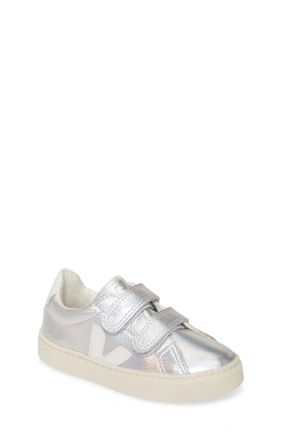 Shop Veja Esplar Double Strap Sneaker In Unicorn White/ White