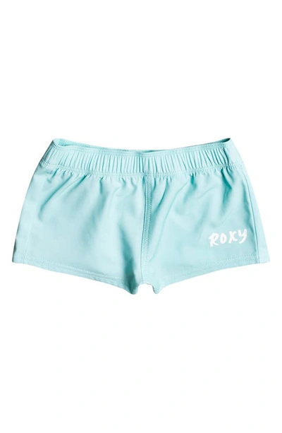 Shop Roxy Kids' Still Together Swim Shorts In Aruba Blue