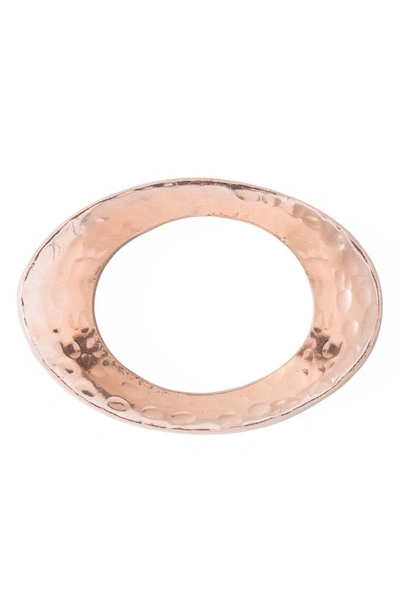 Shop Juliska Puro Napkin Ring In Rose Gold