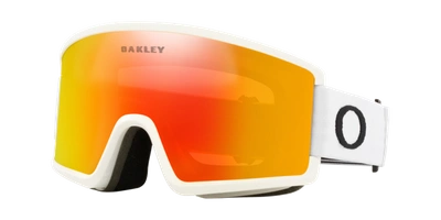 Shop Oakley Man Sunglass Oo7120 Target Line L Snow Goggles In Fire Iridium