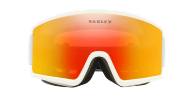Shop Oakley Man Sunglass Oo7120 Target Line L Snow Goggles In Fire Iridium