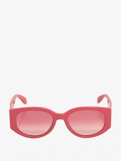 Shop Alexander Mcqueen Sunglasses In Pink