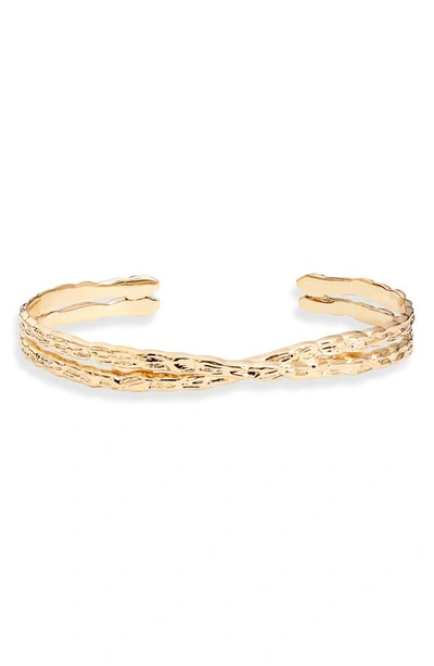 Shop Gas Bijoux Mini Liane Cuff Bracelet In Gold