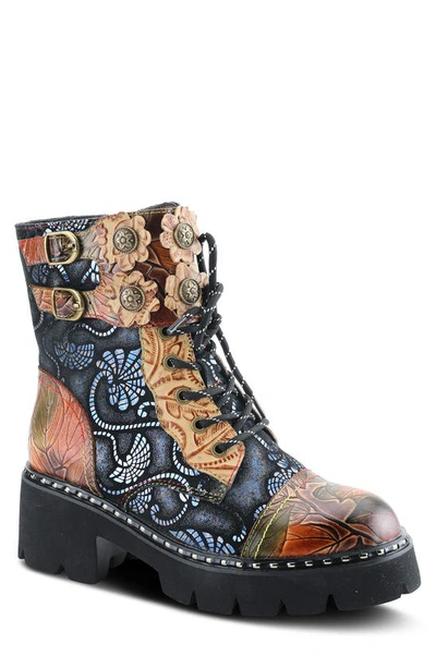 L'artiste Limitless Cap Toe Bootie In Tan Multi